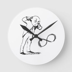 Ronde Symbole cool d'infini Horloge philosophique