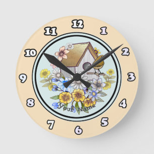 Ronde Troglodyte de maison horloge