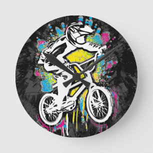 Ronde Vélo Bmx Classique - Bmx Freestyle Horloge Bmx