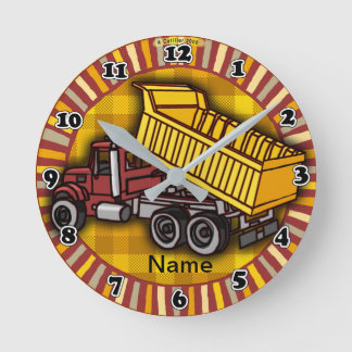 Rondo Dump Truck clock Runde Wanduhr