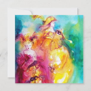 RONDO IN LAGOON, 16 . Geburtstag Masquerade Party Einladung