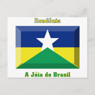 Rondônia Flag Gem Postkarte