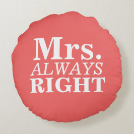 Ronds M. Right & Mme Toujours droite Coussins personnali