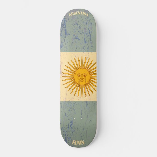 RONIN Argentina Apex Pro Flag Skateboard Deck (Vorderseite)