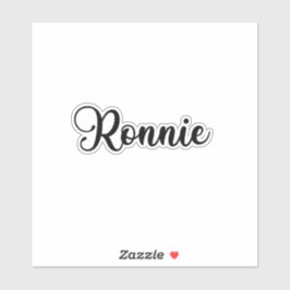 Ronnie Name - Handgeschriebene Kalligrafie Aufkleber
