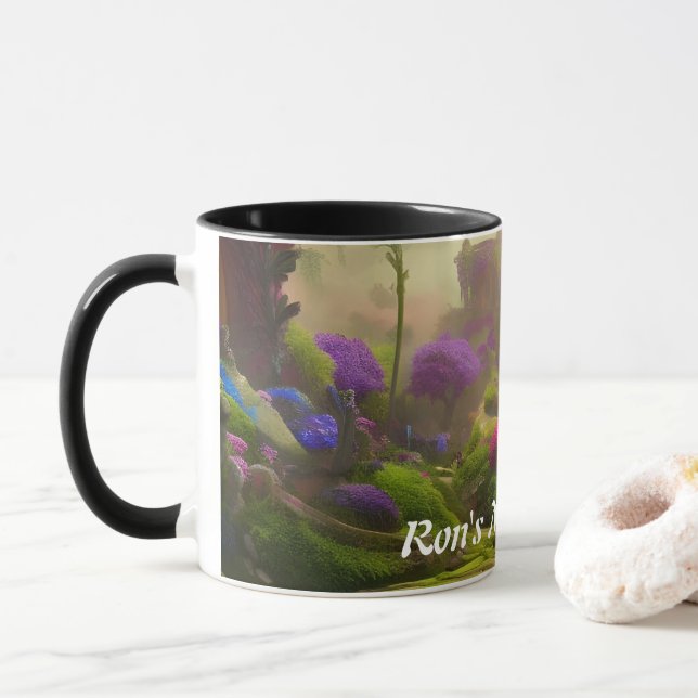 Ron's Morning Tea Personalisiert anpassbar Tasse (Mit Donut)