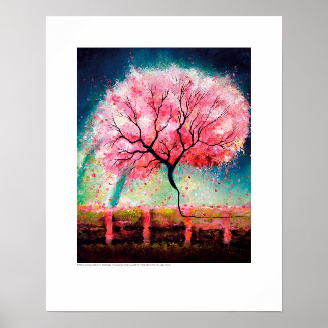 Röntgen-Deckkunst - Renal Cherry Tree von L. Raine Poster (Vorne)