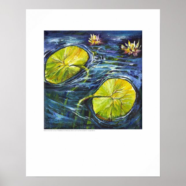 Röntgen-Deckkunst - Renal Lilypads von L. Rainey Poster (Vorne)