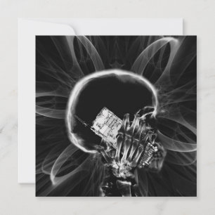 Röntgen-Fraktal-Blume Smartphone Skeleton - B&W