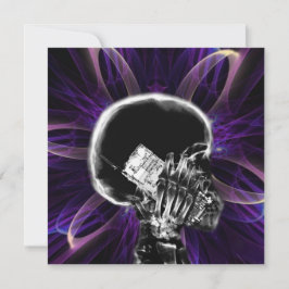 Röntgen-Fraktal-Blume Smartphone Skeleton - Lila
