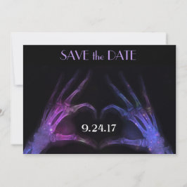 Röntgen-Hände machen Herz Save the Date