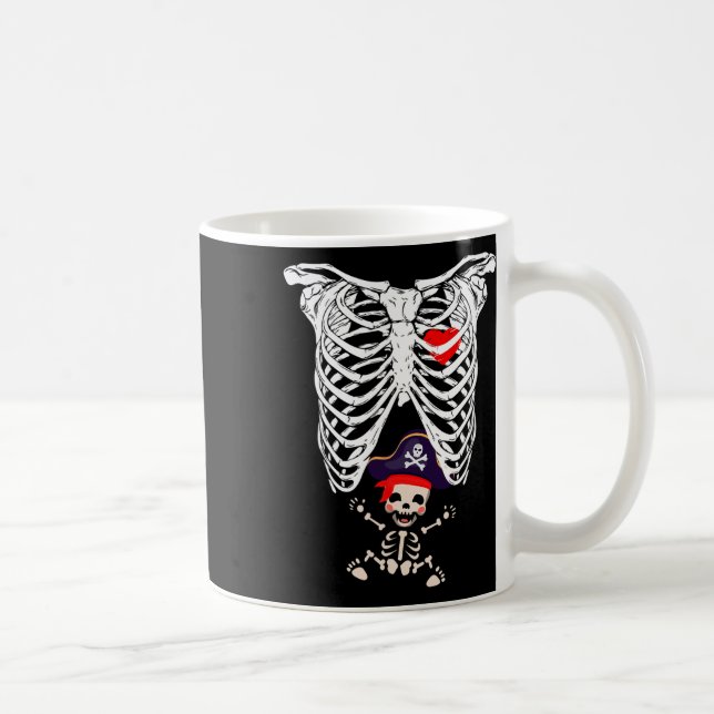 Röntgen Skeleton Funny Pregnancy Kaffeetasse (Rechts)