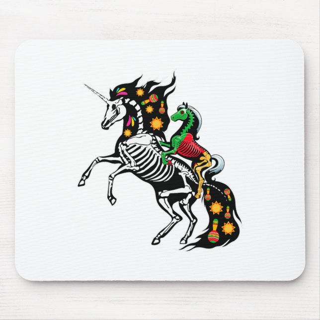 Röntgen Skeleton Reiten Mousepad (Vorne)