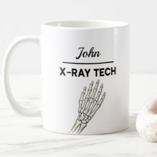 RÖNTGEN-TECHNIK Personalisierter Name Radiographie Kaffeetasse