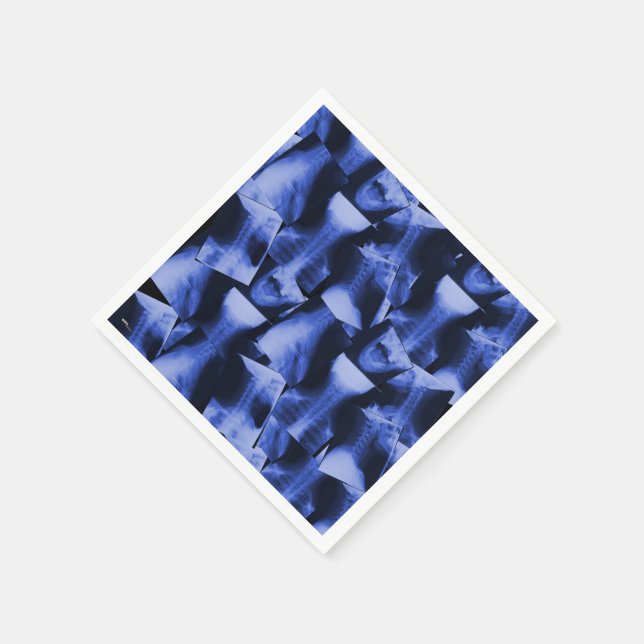 Röntgenblau Serviette (Ecke)