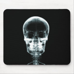 RÖNTGENBLICK-SKELETON SCHÄDEL - VORLAGE MOUSEPAD