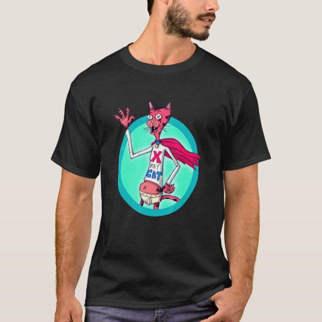 Röntgenkatze T-Shirt (Vorderseite)
