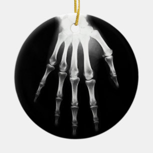 Röntgenklinik X-Ray Hand Keramik Ornament