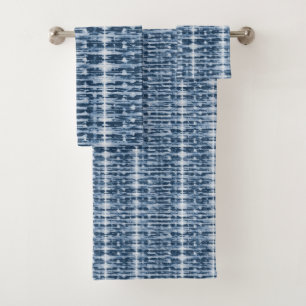 Röntgenstrahl-Aquarell Shibori Streifen Badhandtuch Set