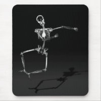 RÖNTGENSTRAHL-SKELETON FREUDE-SPRUNG - SCHWARZES