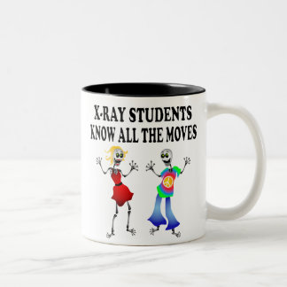RÖNTGENSTRAHL-STUDENTEN KENNEN ALLE BEWEGUNGEN ZWEIFARBIGE TASSE