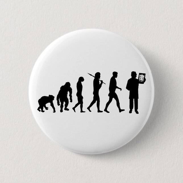 Röntgentechniker-Radiologe-Röntgenstrahl-T-Shirts Button (Vorderseite)