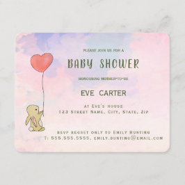 Roo Bunny - Herzballon Einladung