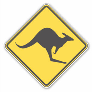 Roo Crossing Aufkleber