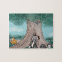 Roo Hütte Puzzle, 8"x10"