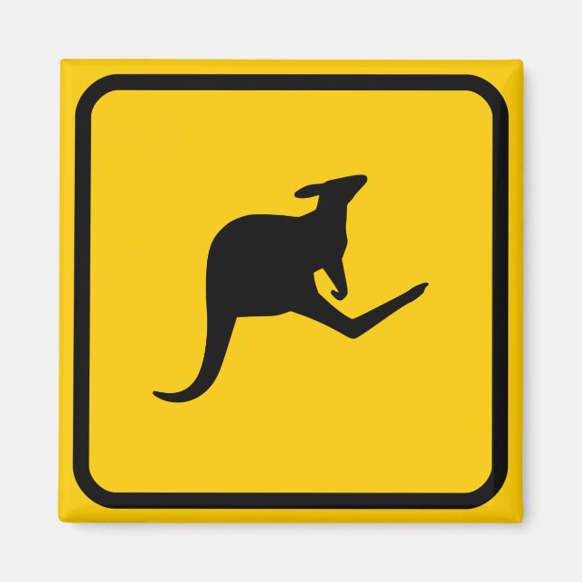 Roo Xing Schild Magnet (Vorne)