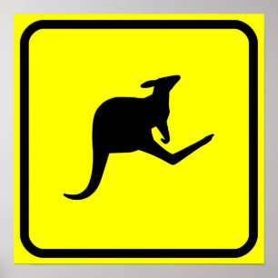 Roo XING Schild Poster