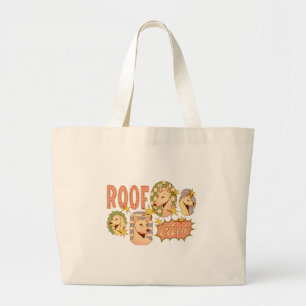Roof Club / Hunde-Illustrationen Jumbo Stoffbeutel