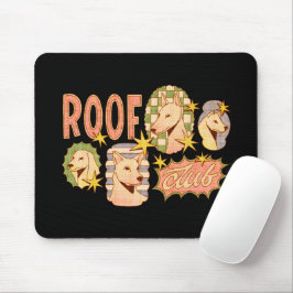Roof Club / Hunde-Illustrationen Mousepad