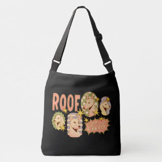 Roof Club / Hunde-Illustrationen Tragetaschen Mit Langen Trägern