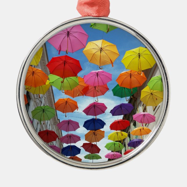Roof of umbrellas silbernes ornament (Vorne)