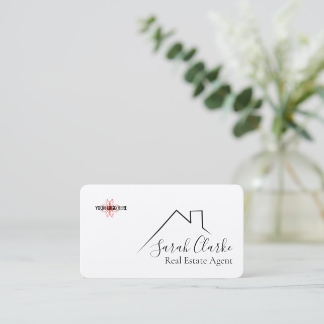 Roof Top Business Card Visitenkarte (Stehend Vorderseite)