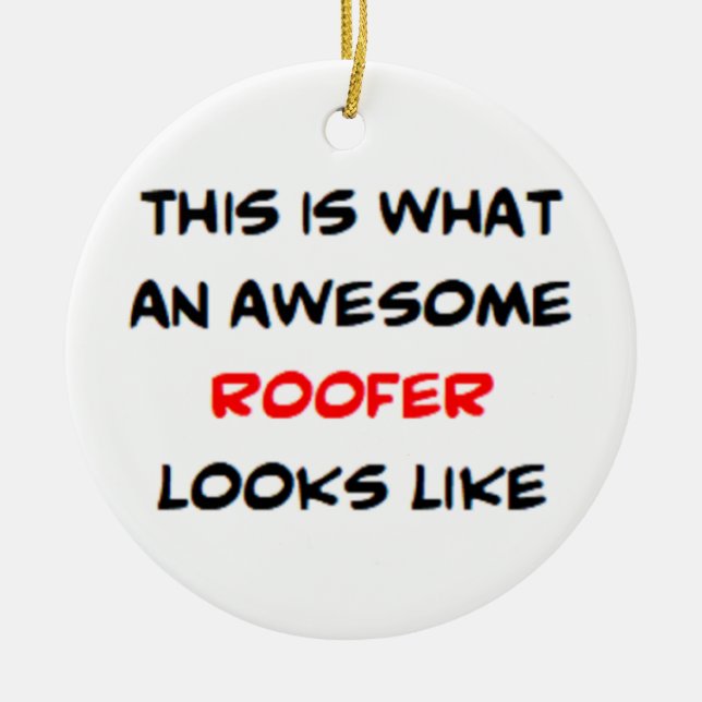 roofer, awesome keramik ornament (Vorne)