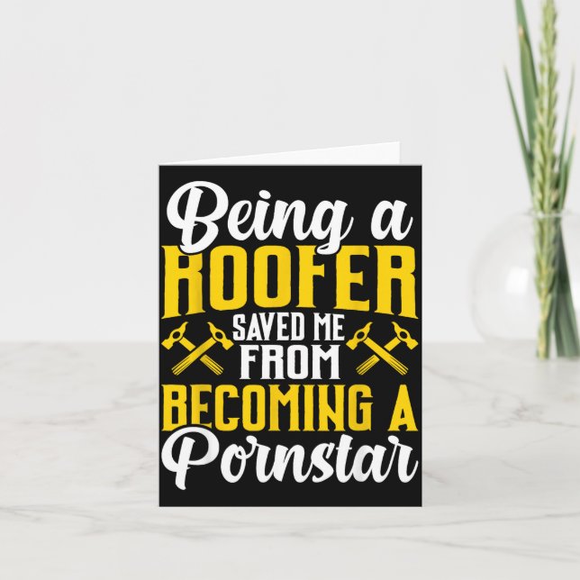 Roofer Funny Roofing Tee For Coworker Novelty  Karte (Vorderseite)