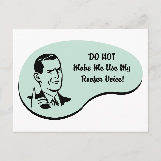 Roofer Voice Postkarte (Vorderseite)
