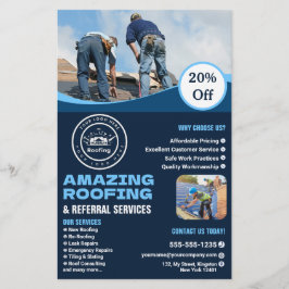 Roofing Company | Custom Logo Services Flyer
