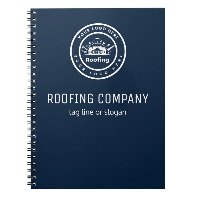 Roofing Company | Custom Logo Services Notizblock (Vorderseite)