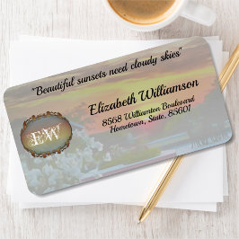 Rooftop Sunset 2295 Adresse Adressaufkleber