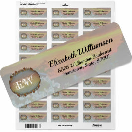 Rooftop Sunset 2295 Adressetikett