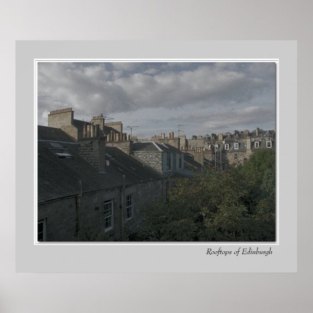 Rooftops of Edinburgh Poster (Vorne)