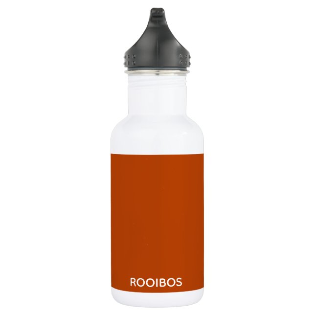 Rooibos roter brauner Name Edelstahlflasche (Rechts)