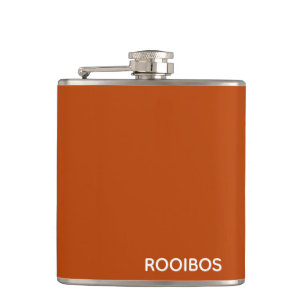 Rooibos roter brauner Name Flachmann