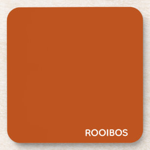 Rooibos roter brauner Name Getränkeuntersetzer