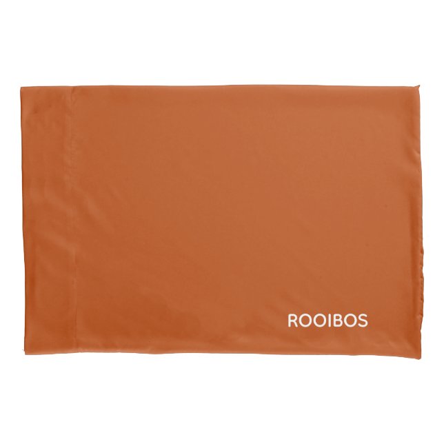 Rooibos roter brauner Name Kissenbezug (Vorderseite)