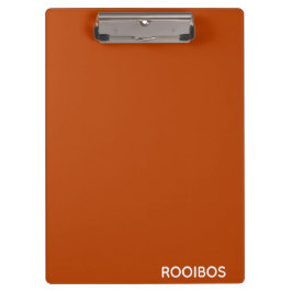 Rooibos roter brauner Name Klemmbrett