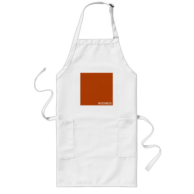 Rooibos roter brauner Name Lange Schürze (Vorne)
